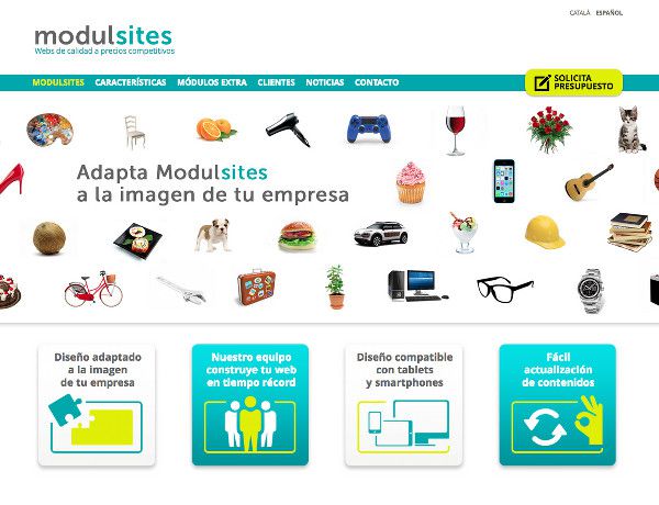 Neix "modulsites", webs de qualitat a preus competitius.